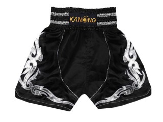 Boxing Shorts , Boxing Trunks : KNBSH-202-Black